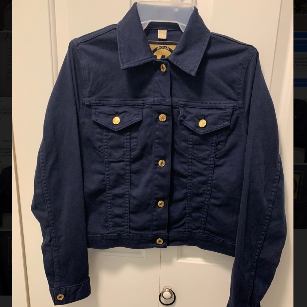 Michael Kors Women’s Basic True Navy Jacket Sz Med